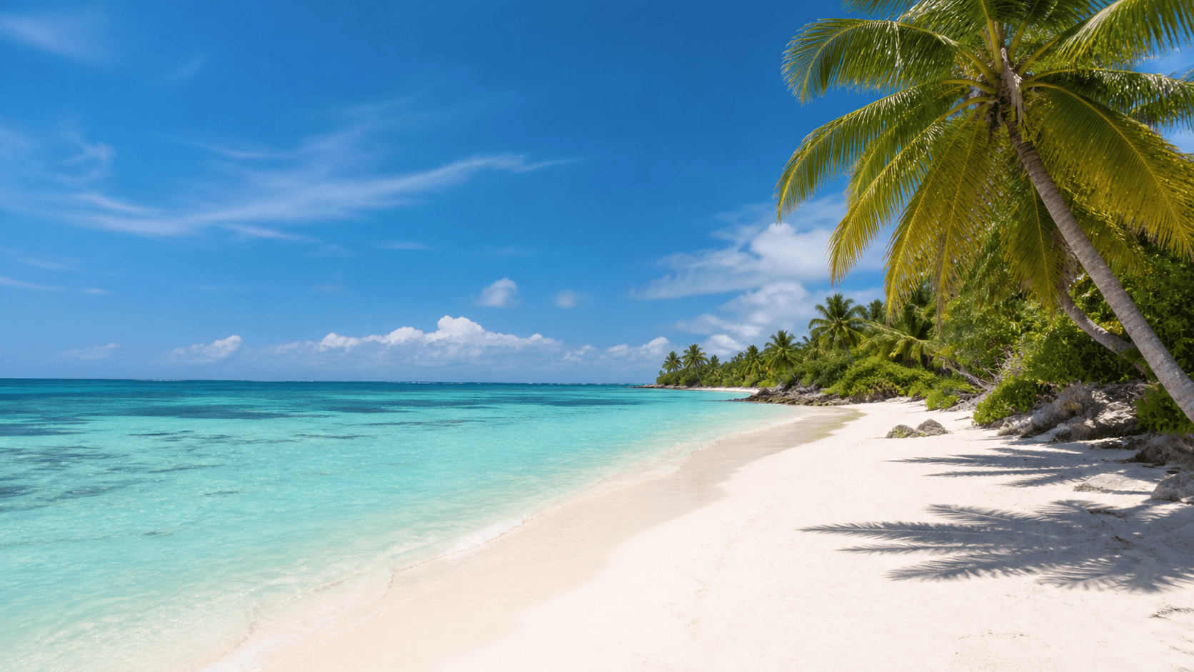 Sandy beach destination for coastal travel